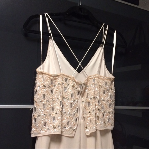 Adrianna Papell Blush Pink Beaded Gown - Picture 4 of 8